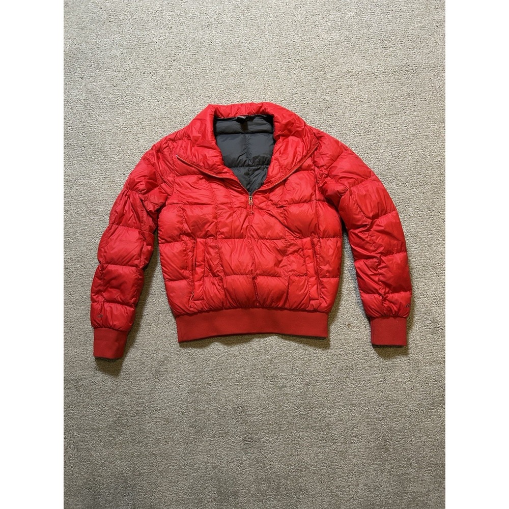 Eddie Bauer Jacket Womens Small EB650 Down Puffer Lightweight Packable Red